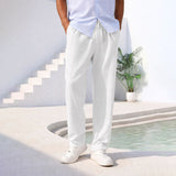 Arlo men's relaxed straight leg chinos in White, view 5