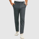 Tate men's slim fit straight leg pants in Grey, front view