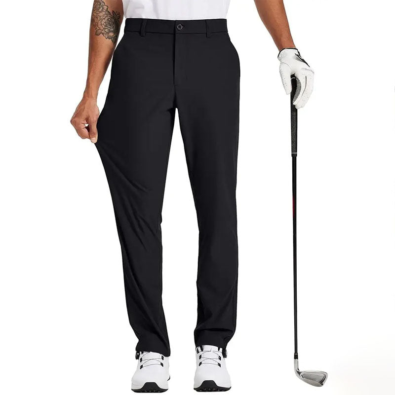 Zach men's performance golf pants in Black, view 5