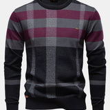 Walker - Checked Crew Neck Sweater