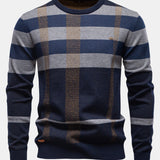 Walker - Checked Crew Neck Sweater