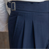 Gil men's high waist buckle dress pants, view 12