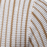 Quinn - Striped Knit Polo with Button Placket