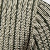 Quinn - Striped Knit Polo with Button Placket