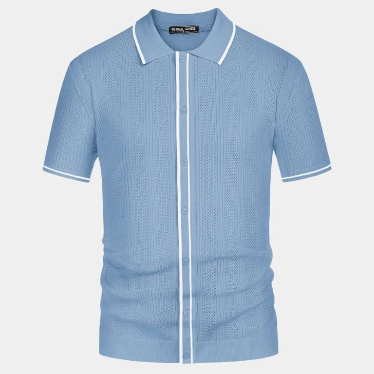 Parker - Cream Knit Zip Polo