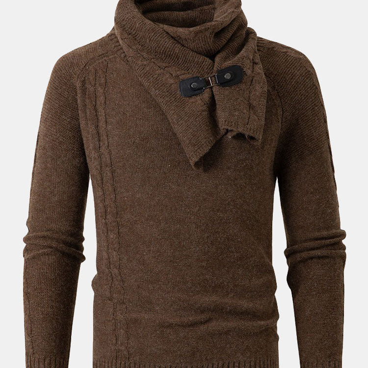 Rhys - Sweater with Detachable Shawl Collar