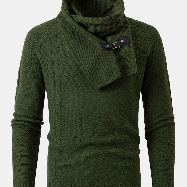 Rhys - Sweater with Detachable Shawl Collar