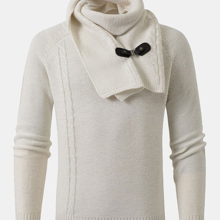 Rhys - Sweater with Detachable Shawl Collar