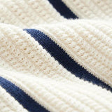 Jason - Wide Stripe Knit Polo with Button Placket