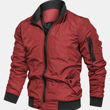 Knox - Bomber Jacket with Funnel Neck Collar