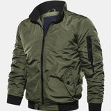 Knox - Bomber Jacket with Funnel Neck Collar