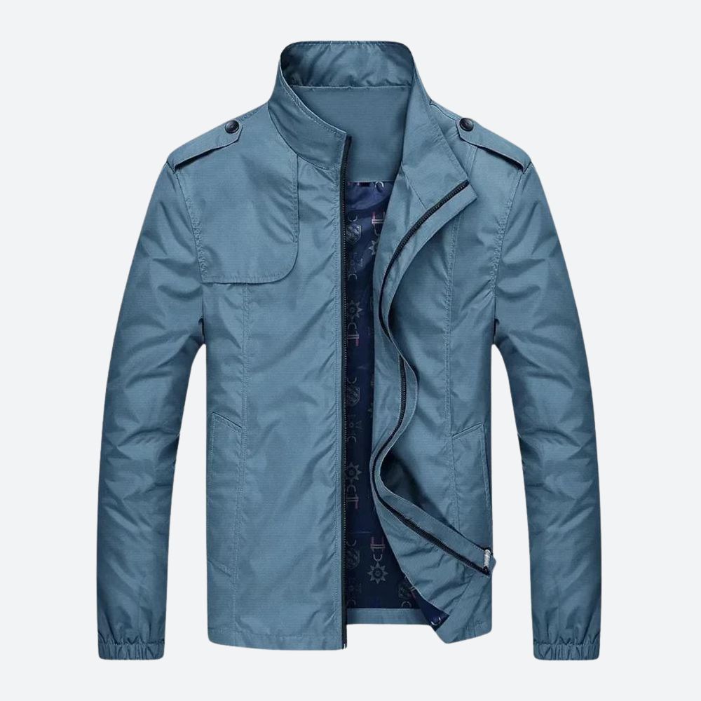 Desmond men's military jacket in Light Blue, view 5