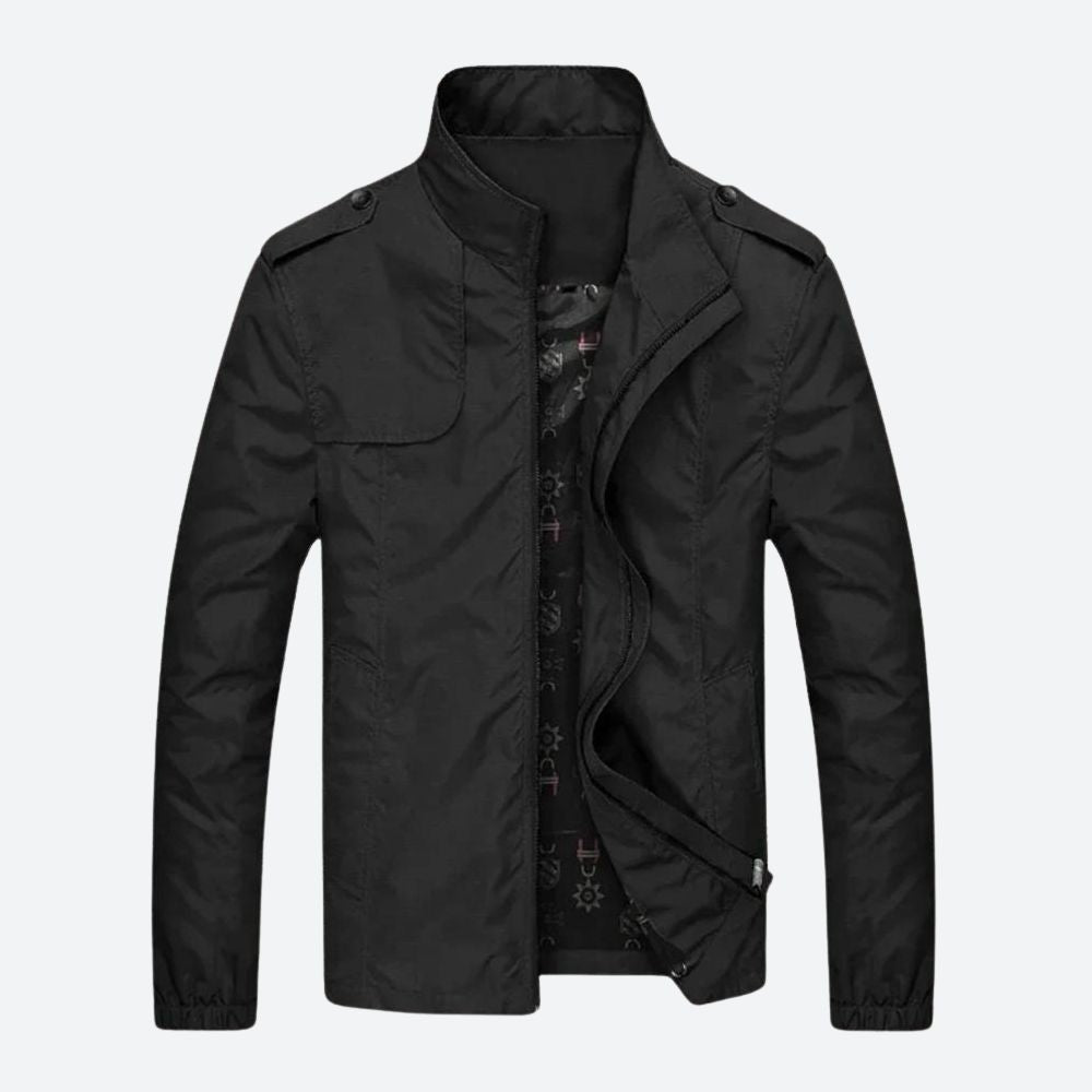 Desmond men's military jacket in Black, view 4