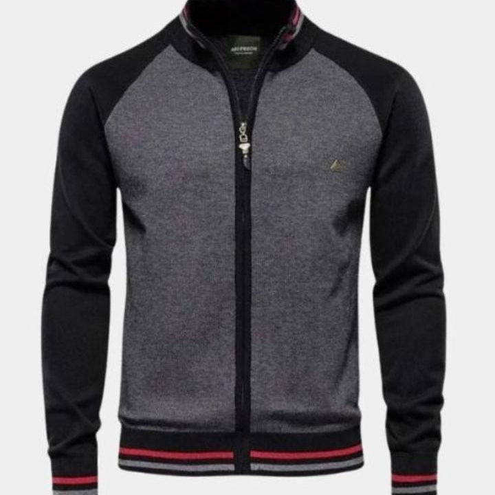 Peter - Zip-Up Knit Cardigan