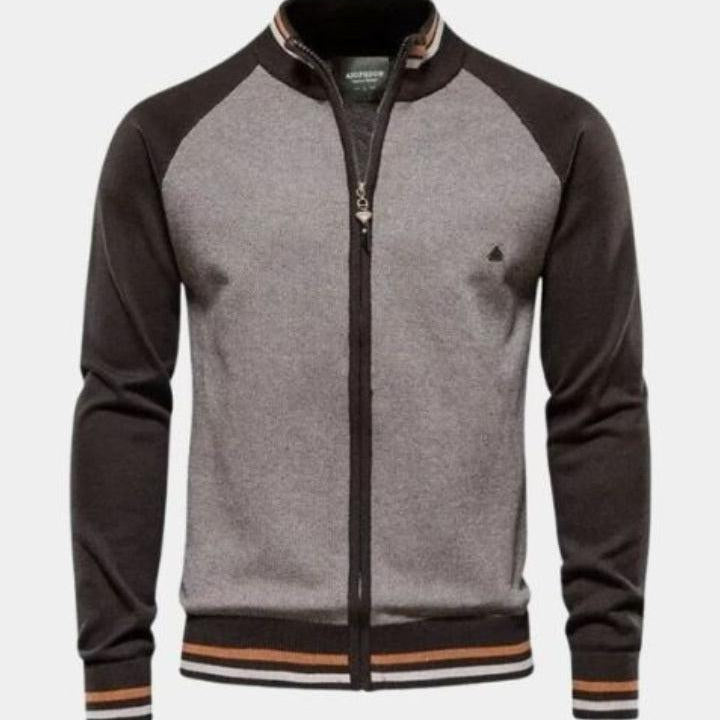 Peter - Zip-Up Knit Cardigan