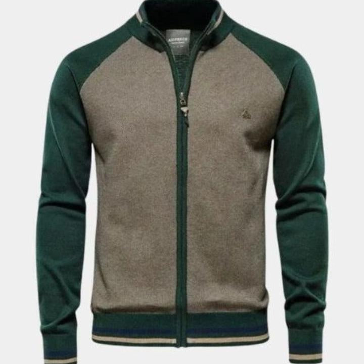 Peter - Zip-Up Knit Cardigan