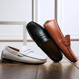 Victor - Relaxed Fit Leather Summer Loafers