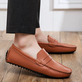 Victor - Relaxed Fit Leather Summer Loafers