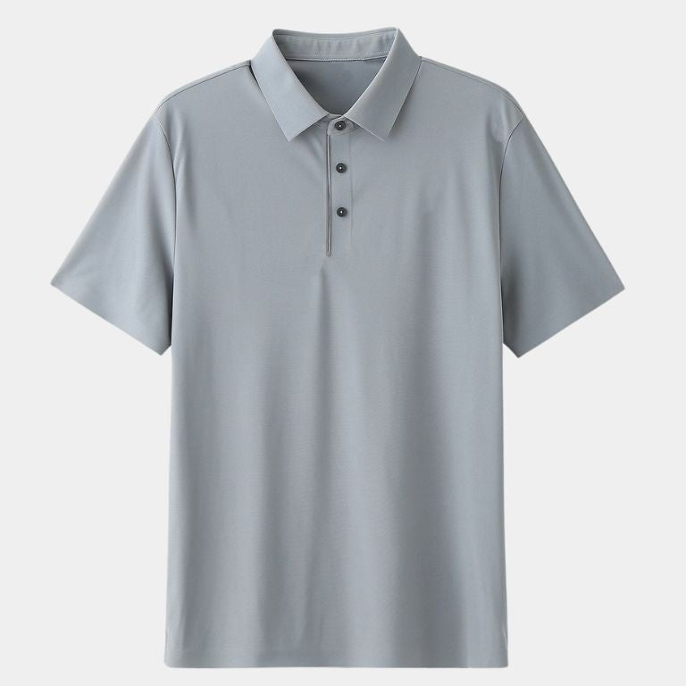 Mitchell - Sage Green Polo with Classic Collar