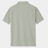 Mitchell - Sage Green Polo with Classic Collar