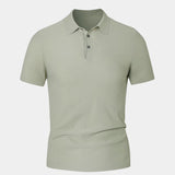 Mitchell - Sage Green Polo with Classic Collar