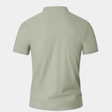 Mitchell - Sage Green Polo with Classic Collar