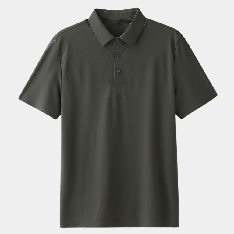 Mitchell - Sage Green Polo with Classic Collar