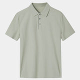 Mitchell - Sage Green Polo with Classic Collar