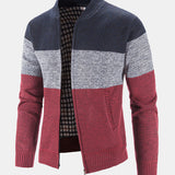 Carson - Knit Zip Cardigan with Baseball Collar