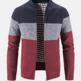 Carson - Knit Zip Cardigan with Baseball Collar