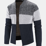 Carson - Knit Zip Cardigan with Baseball Collar