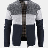 Carson - Knit Zip Cardigan with Baseball Collar