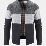 Carson - Knit Zip Cardigan with Baseball Collar