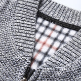 Carson - Knit Zip Cardigan with Baseball Collar