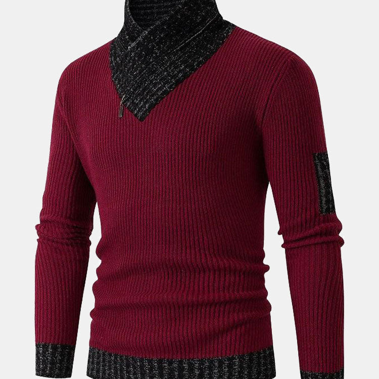 Nash - Contrast Turtleneck Sweater