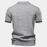 Lane - Knit Zip Collar Polo