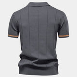 Lane - Knit Zip Collar Polo