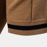 Lane - Knit Zip Collar Polo