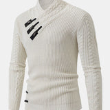 Gordon - Turtleneck Sweater with Leather Buckle Details