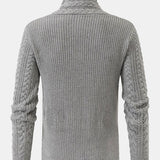 Gordon - Turtleneck Sweater with Leather Buckle Details