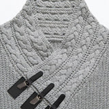 Gordon - Turtleneck Sweater with Leather Buckle Details