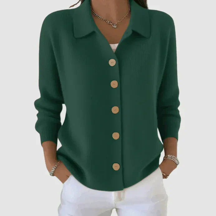 Riah - Soft Button-Up Knit Cardigan