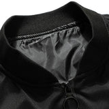 Preston - Zip-Up Bomber Jacket with Text Print