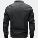 Preston - Zip-Up Bomber Jacket with Text Print