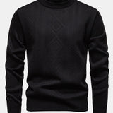 Miles - Geometric Jacquard Crew Neck Sweater
