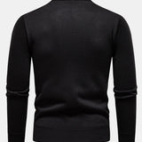 Miles - Geometric Jacquard Crew Neck Sweater