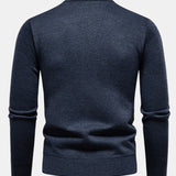 Miles - Geometric Jacquard Crew Neck Sweater