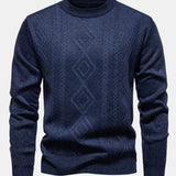 Miles - Geometric Jacquard Crew Neck Sweater