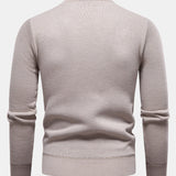 Miles - Geometric Jacquard Crew Neck Sweater