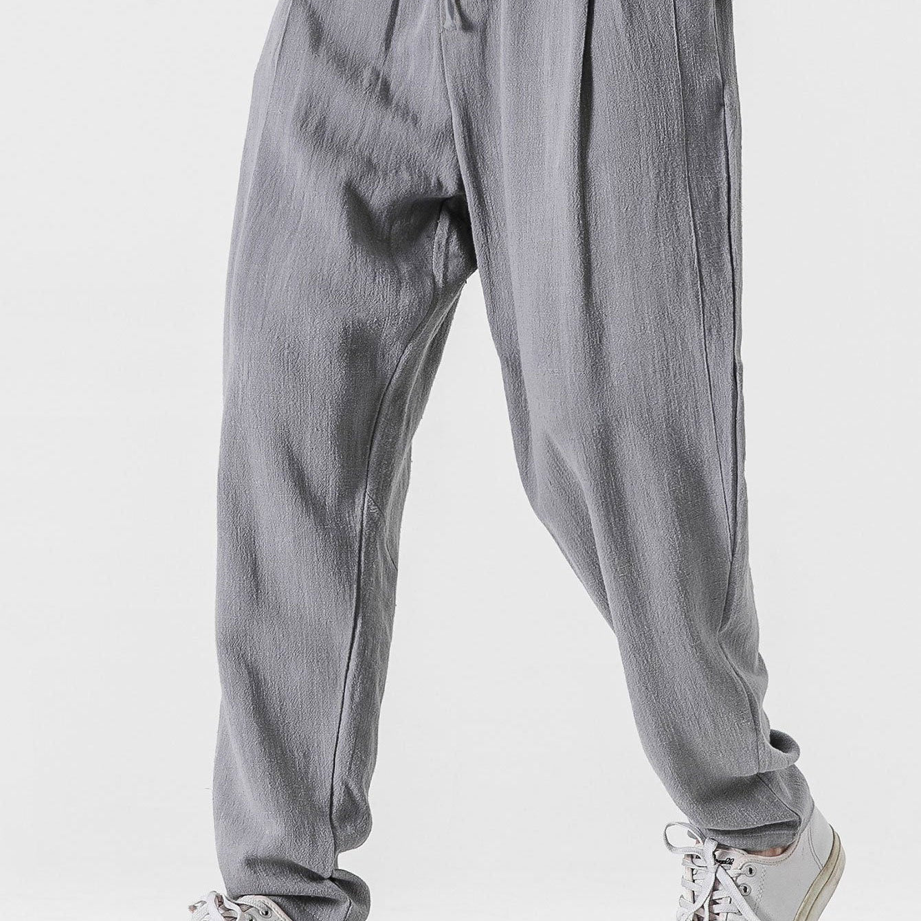 Michel - Relaxed Fit Linen Harem Pants